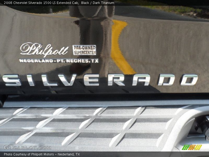 Black / Dark Titanium 2008 Chevrolet Silverado 1500 LS Extended Cab