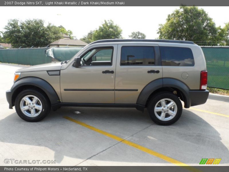 Light Khaki Metallic / Dark Khaki/Medium Khaki 2007 Dodge Nitro SXT