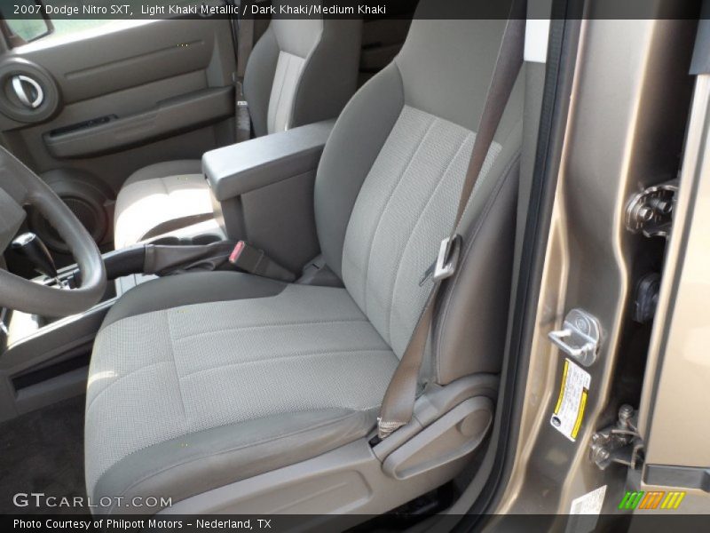 Light Khaki Metallic / Dark Khaki/Medium Khaki 2007 Dodge Nitro SXT