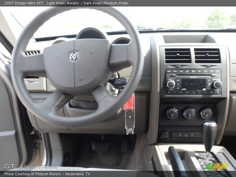 Light Khaki Metallic / Dark Khaki/Medium Khaki 2007 Dodge Nitro SXT