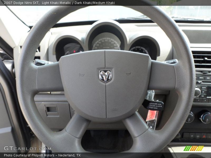 Light Khaki Metallic / Dark Khaki/Medium Khaki 2007 Dodge Nitro SXT