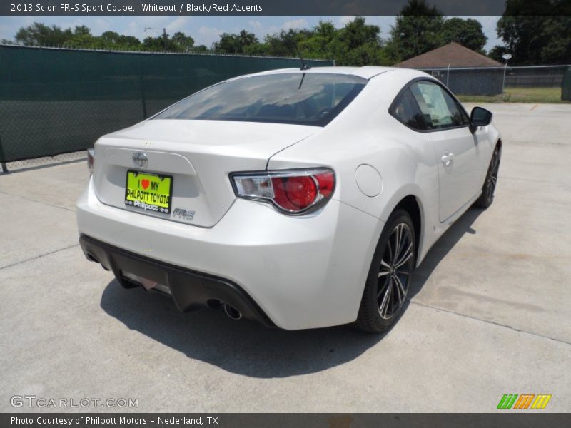 Whiteout / Black/Red Accents 2013 Scion FR-S Sport Coupe