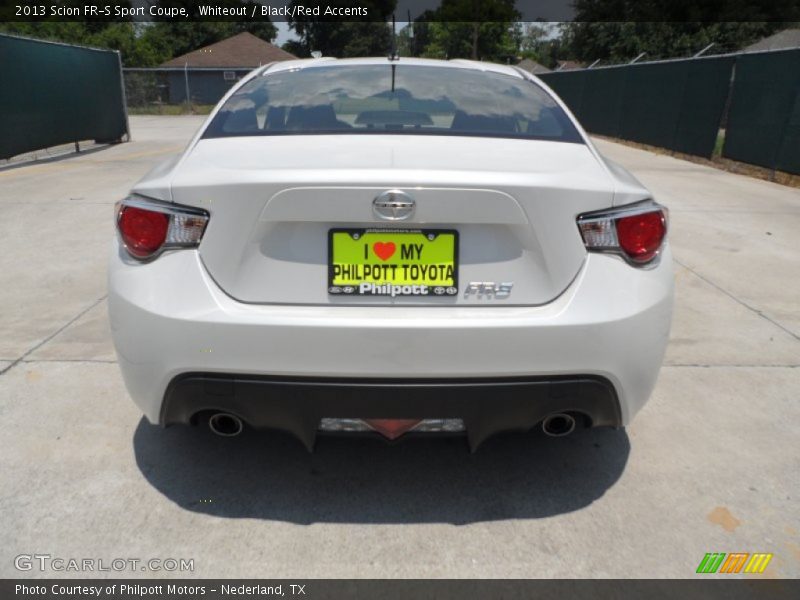 Whiteout / Black/Red Accents 2013 Scion FR-S Sport Coupe