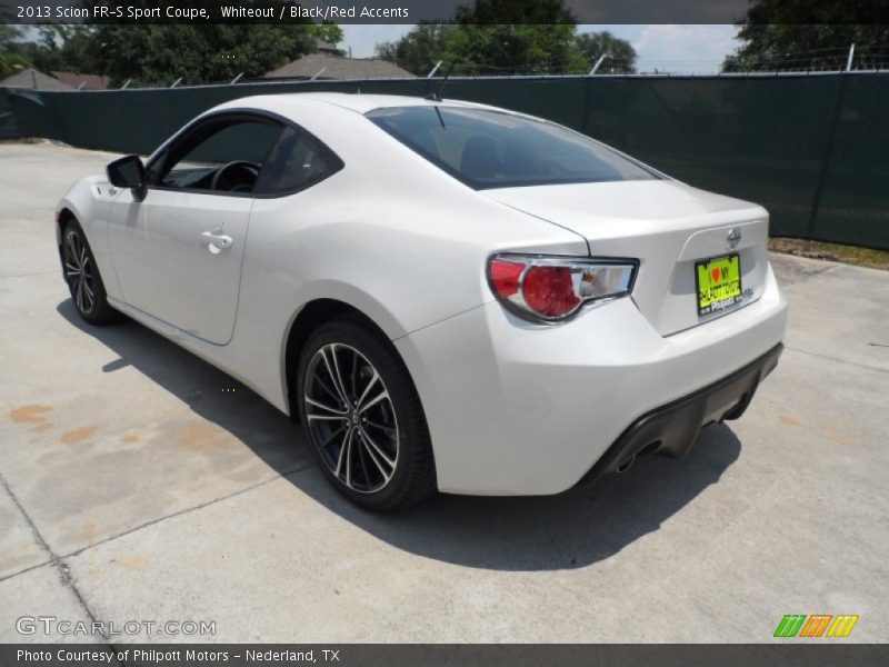 Whiteout / Black/Red Accents 2013 Scion FR-S Sport Coupe