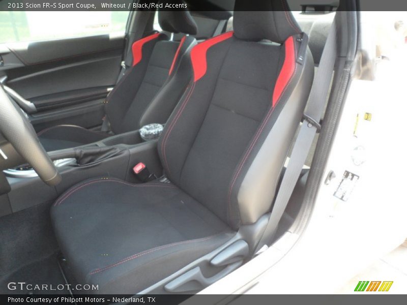  2013 FR-S Sport Coupe Black/Red Accents Interior