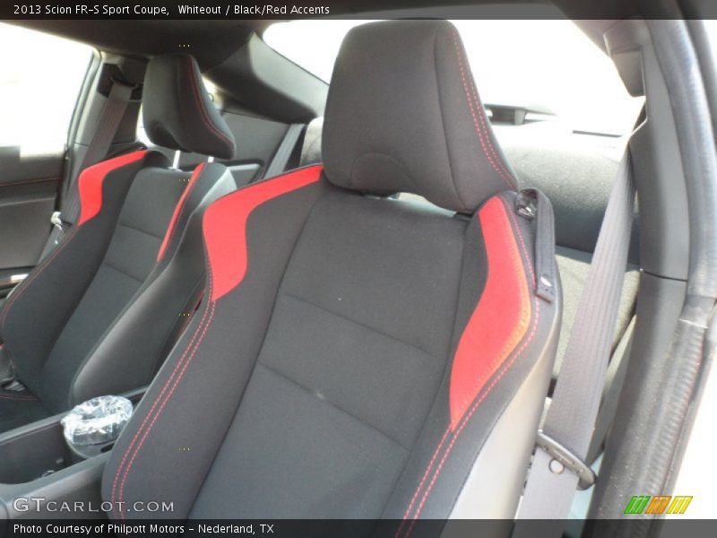  2013 FR-S Sport Coupe Black/Red Accents Interior