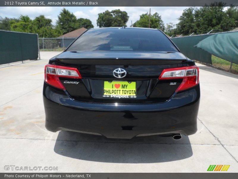 Attitude Black Metallic / Black 2012 Toyota Camry SE
