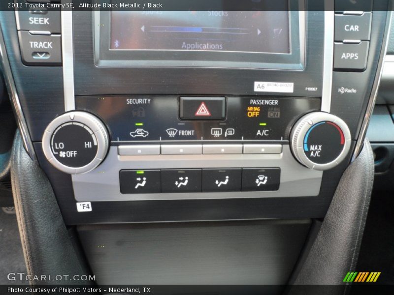 Attitude Black Metallic / Black 2012 Toyota Camry SE