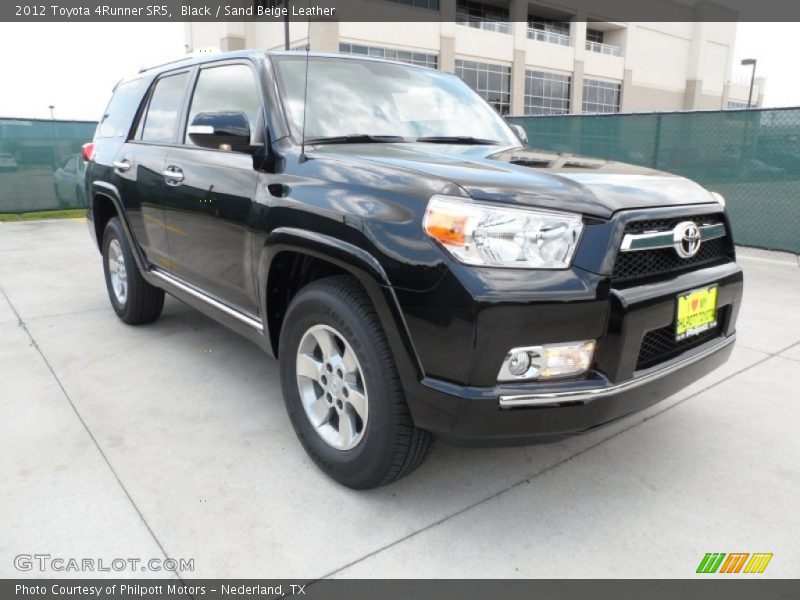 Black / Sand Beige Leather 2012 Toyota 4Runner SR5