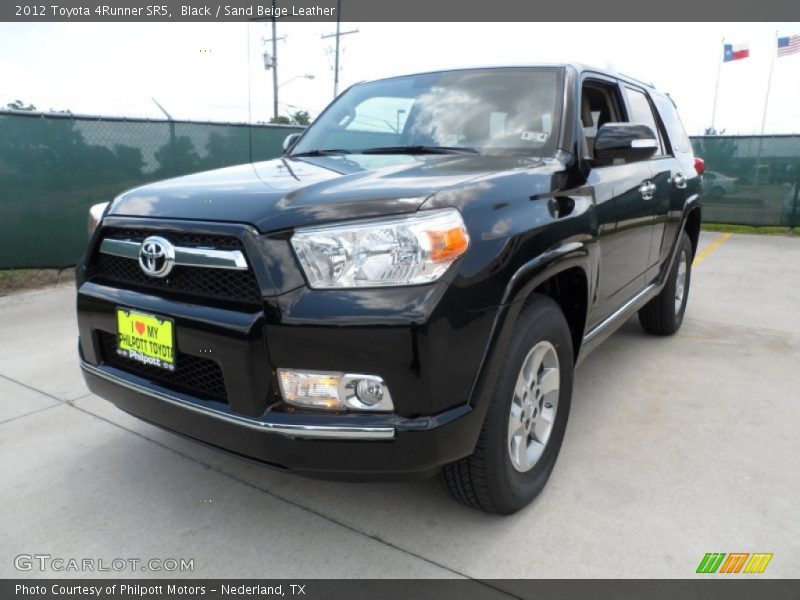 Black / Sand Beige Leather 2012 Toyota 4Runner SR5