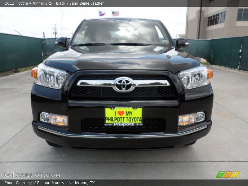 Black / Sand Beige Leather 2012 Toyota 4Runner SR5