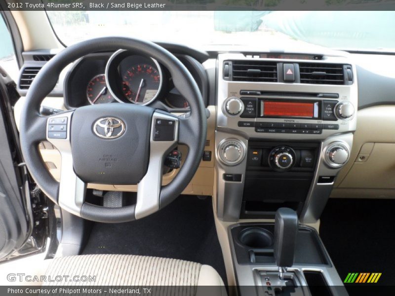 Black / Sand Beige Leather 2012 Toyota 4Runner SR5