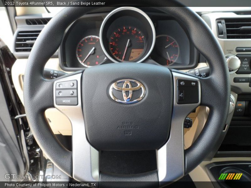 Black / Sand Beige Leather 2012 Toyota 4Runner SR5