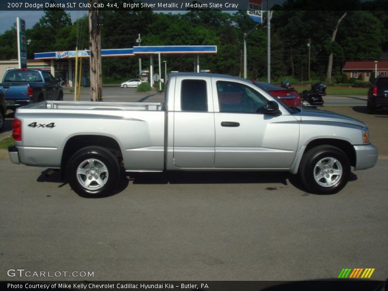  2007 Dakota SLT Club Cab 4x4 Bright Silver Metallic