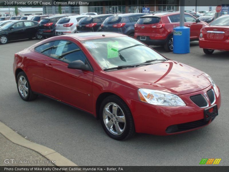 Crimson Red / Ebony 2006 Pontiac G6 GT Coupe