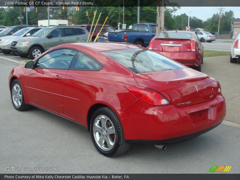 Crimson Red / Ebony 2006 Pontiac G6 GT Coupe