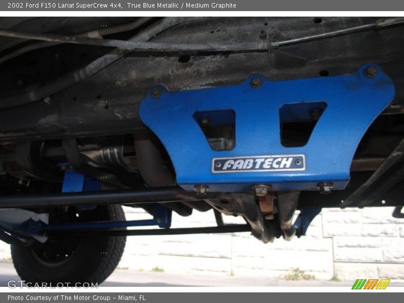 True Blue Metallic / Medium Graphite 2002 Ford F150 Lariat SuperCrew 4x4
