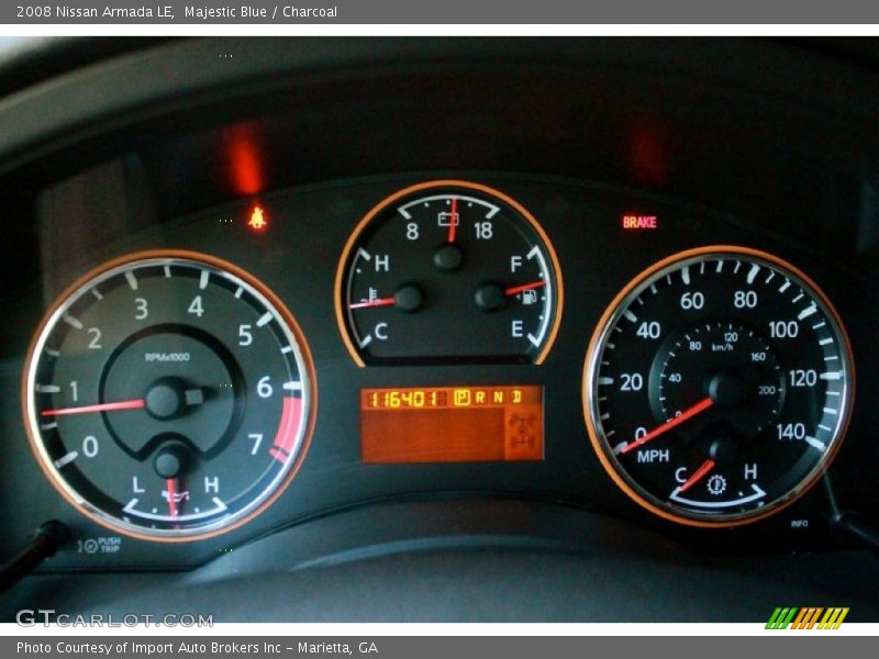 Majestic Blue / Charcoal 2008 Nissan Armada LE