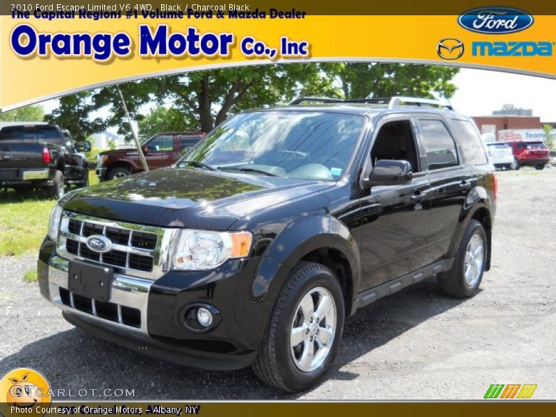 Black / Charcoal Black 2010 Ford Escape Limited V6 4WD