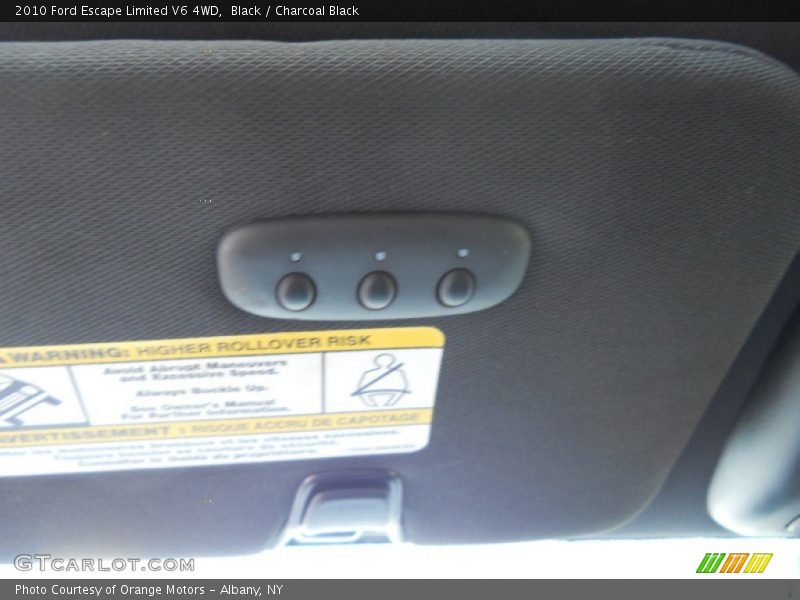 Black / Charcoal Black 2010 Ford Escape Limited V6 4WD