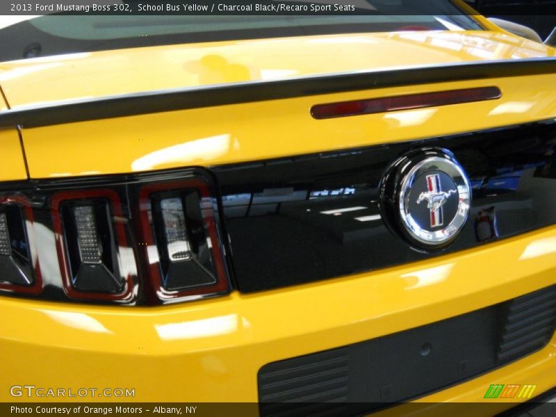 School Bus Yellow / Charcoal Black/Recaro Sport Seats 2013 Ford Mustang Boss 302