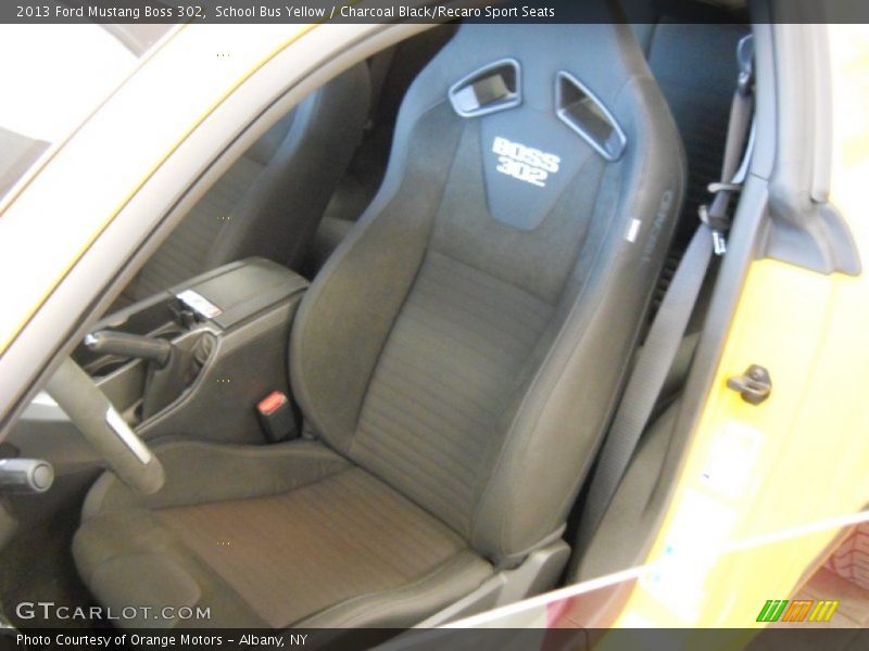 Front Seat of 2013 Mustang Boss 302