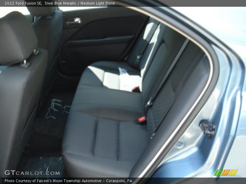 Steel Blue Metallic / Medium Light Stone 2012 Ford Fusion SE