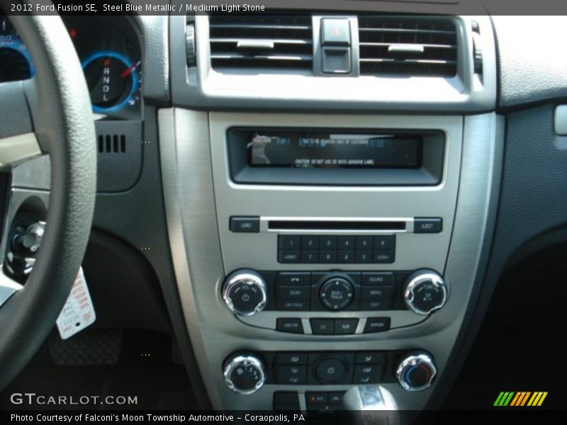Steel Blue Metallic / Medium Light Stone 2012 Ford Fusion SE