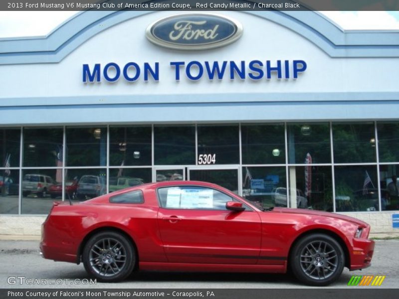 Red Candy Metallic / Charcoal Black 2013 Ford Mustang V6 Mustang Club of America Edition Coupe