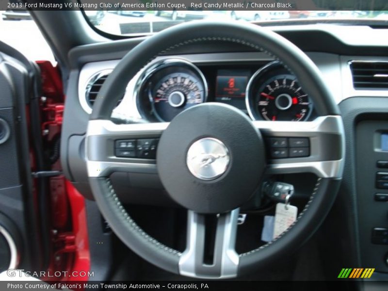  2013 Mustang V6 Mustang Club of America Edition Coupe Steering Wheel