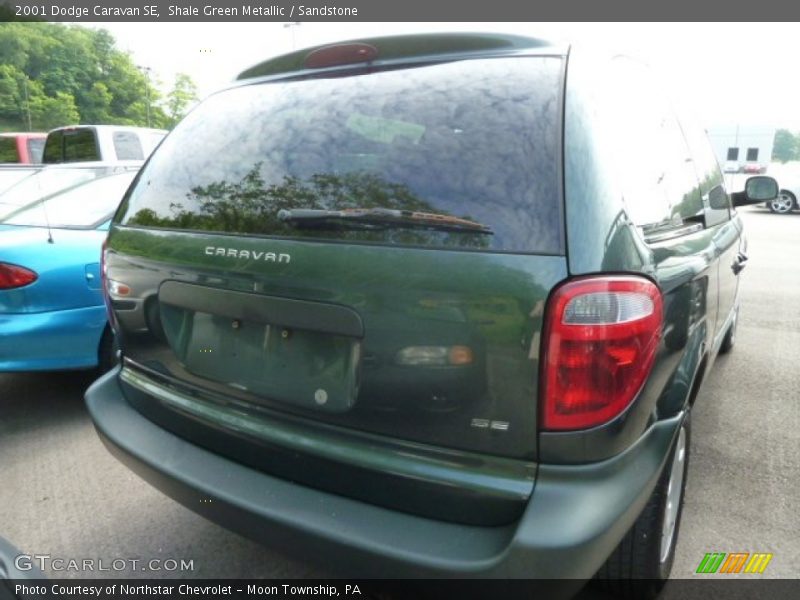 Shale Green Metallic / Sandstone 2001 Dodge Caravan SE