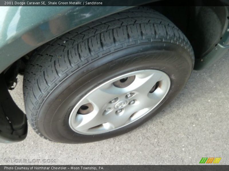 Shale Green Metallic / Sandstone 2001 Dodge Caravan SE