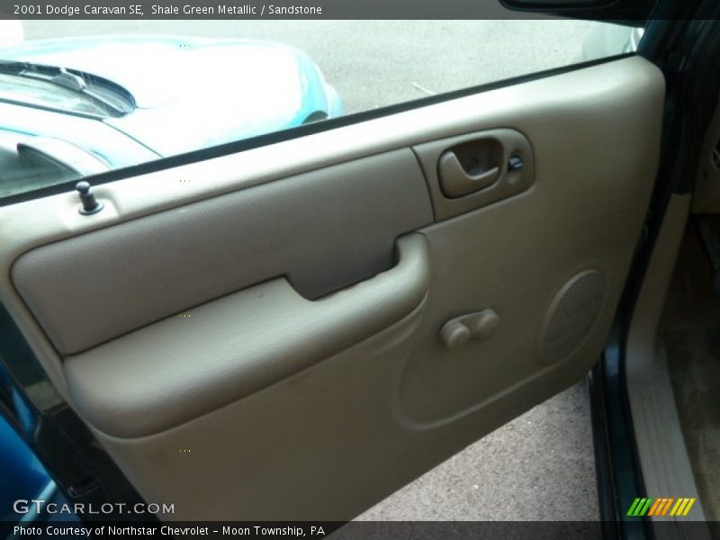 Shale Green Metallic / Sandstone 2001 Dodge Caravan SE