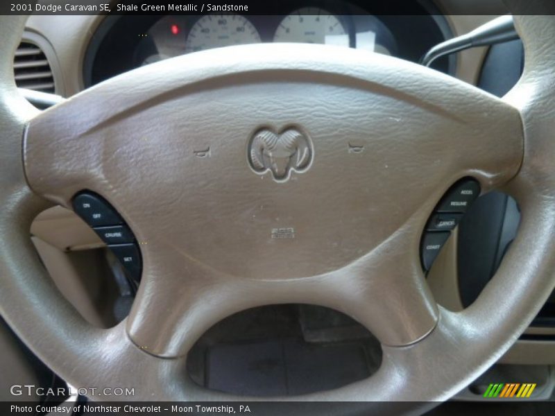 Shale Green Metallic / Sandstone 2001 Dodge Caravan SE