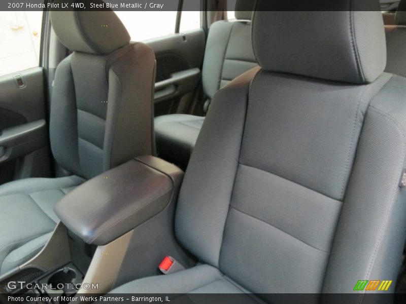 Steel Blue Metallic / Gray 2007 Honda Pilot LX 4WD