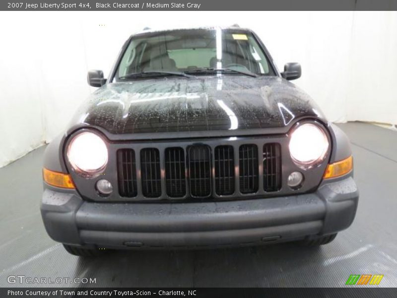 Black Clearcoat / Medium Slate Gray 2007 Jeep Liberty Sport 4x4