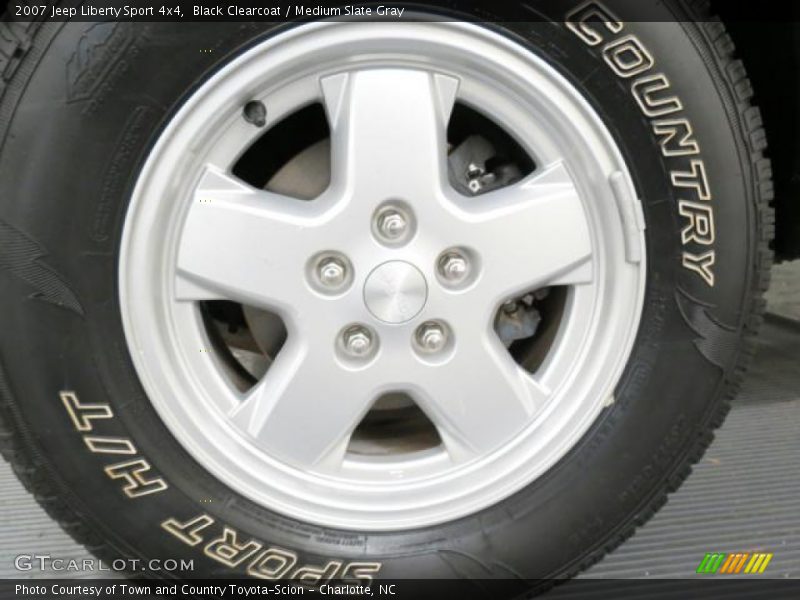 Black Clearcoat / Medium Slate Gray 2007 Jeep Liberty Sport 4x4