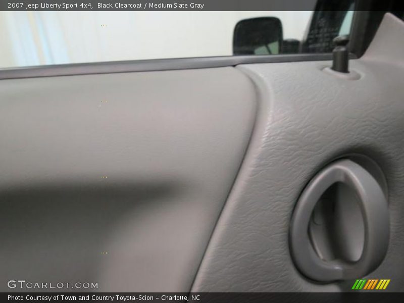 Black Clearcoat / Medium Slate Gray 2007 Jeep Liberty Sport 4x4