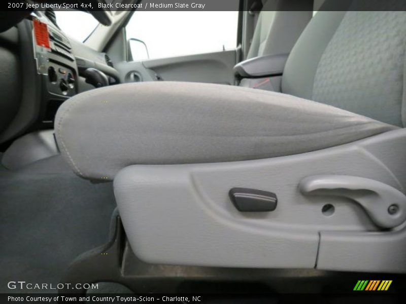 Black Clearcoat / Medium Slate Gray 2007 Jeep Liberty Sport 4x4