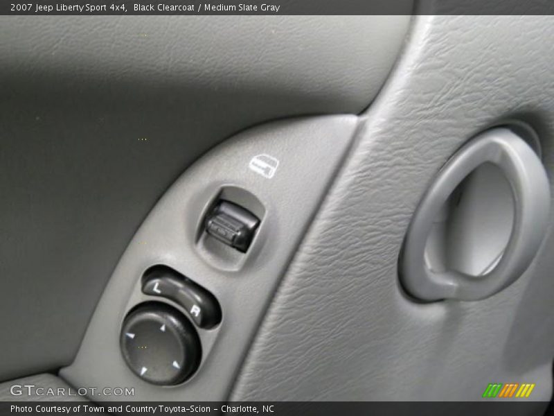 Black Clearcoat / Medium Slate Gray 2007 Jeep Liberty Sport 4x4