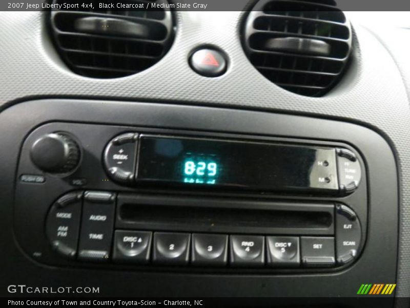 Black Clearcoat / Medium Slate Gray 2007 Jeep Liberty Sport 4x4