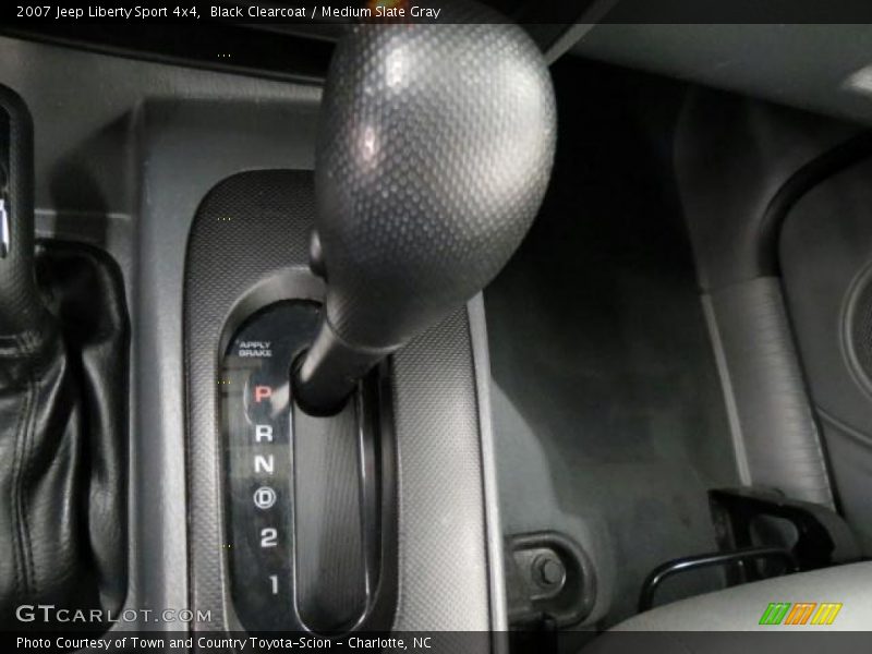 Black Clearcoat / Medium Slate Gray 2007 Jeep Liberty Sport 4x4