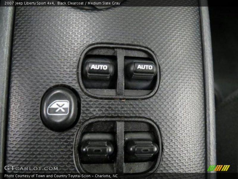 Black Clearcoat / Medium Slate Gray 2007 Jeep Liberty Sport 4x4