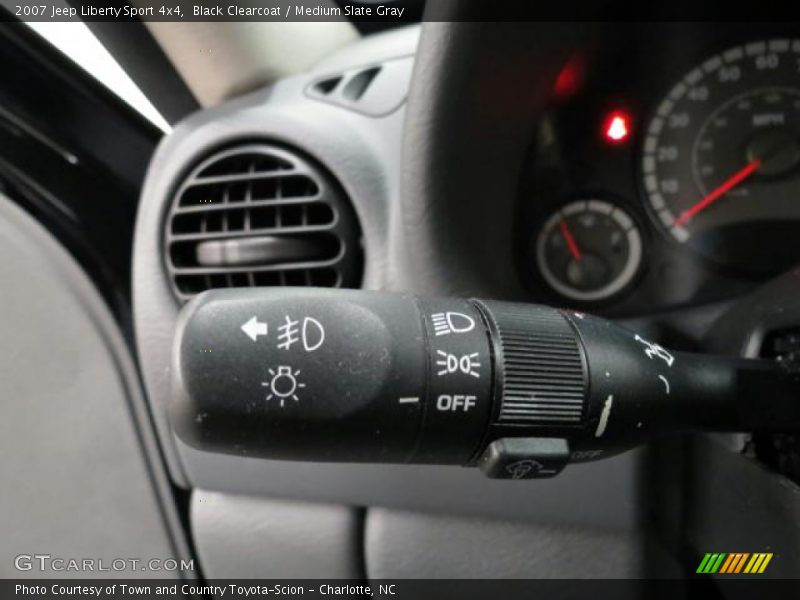 Black Clearcoat / Medium Slate Gray 2007 Jeep Liberty Sport 4x4