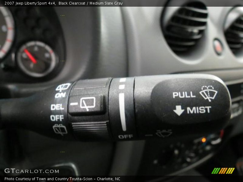 Black Clearcoat / Medium Slate Gray 2007 Jeep Liberty Sport 4x4