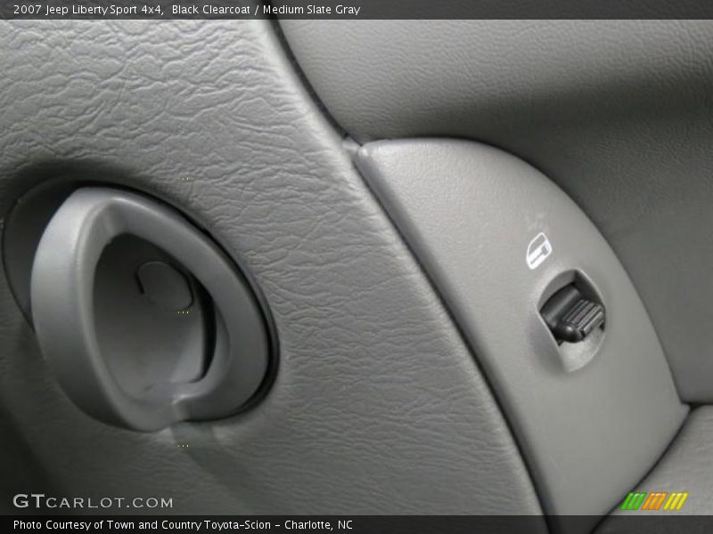Black Clearcoat / Medium Slate Gray 2007 Jeep Liberty Sport 4x4