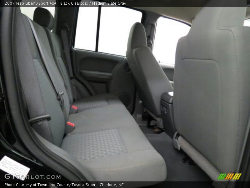 Black Clearcoat / Medium Slate Gray 2007 Jeep Liberty Sport 4x4