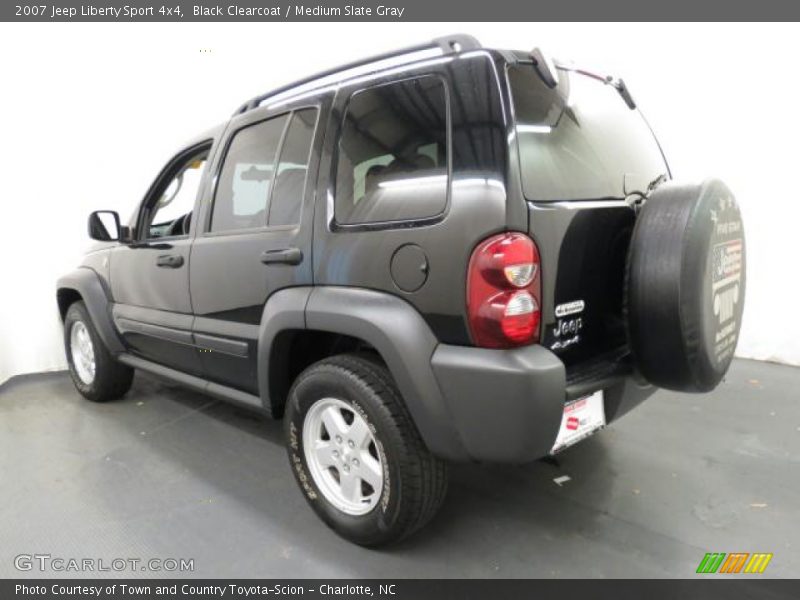 Black Clearcoat / Medium Slate Gray 2007 Jeep Liberty Sport 4x4