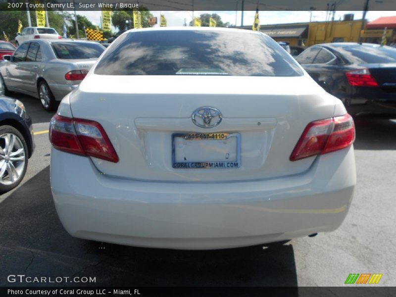 Super White / Bisque 2007 Toyota Camry LE