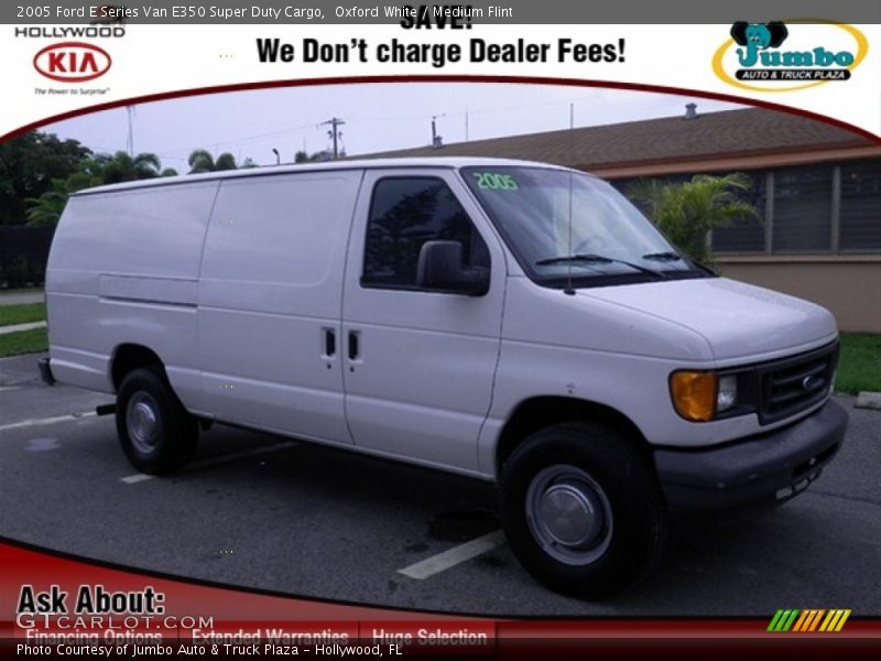 Oxford White / Medium Flint 2005 Ford E Series Van E350 Super Duty Cargo